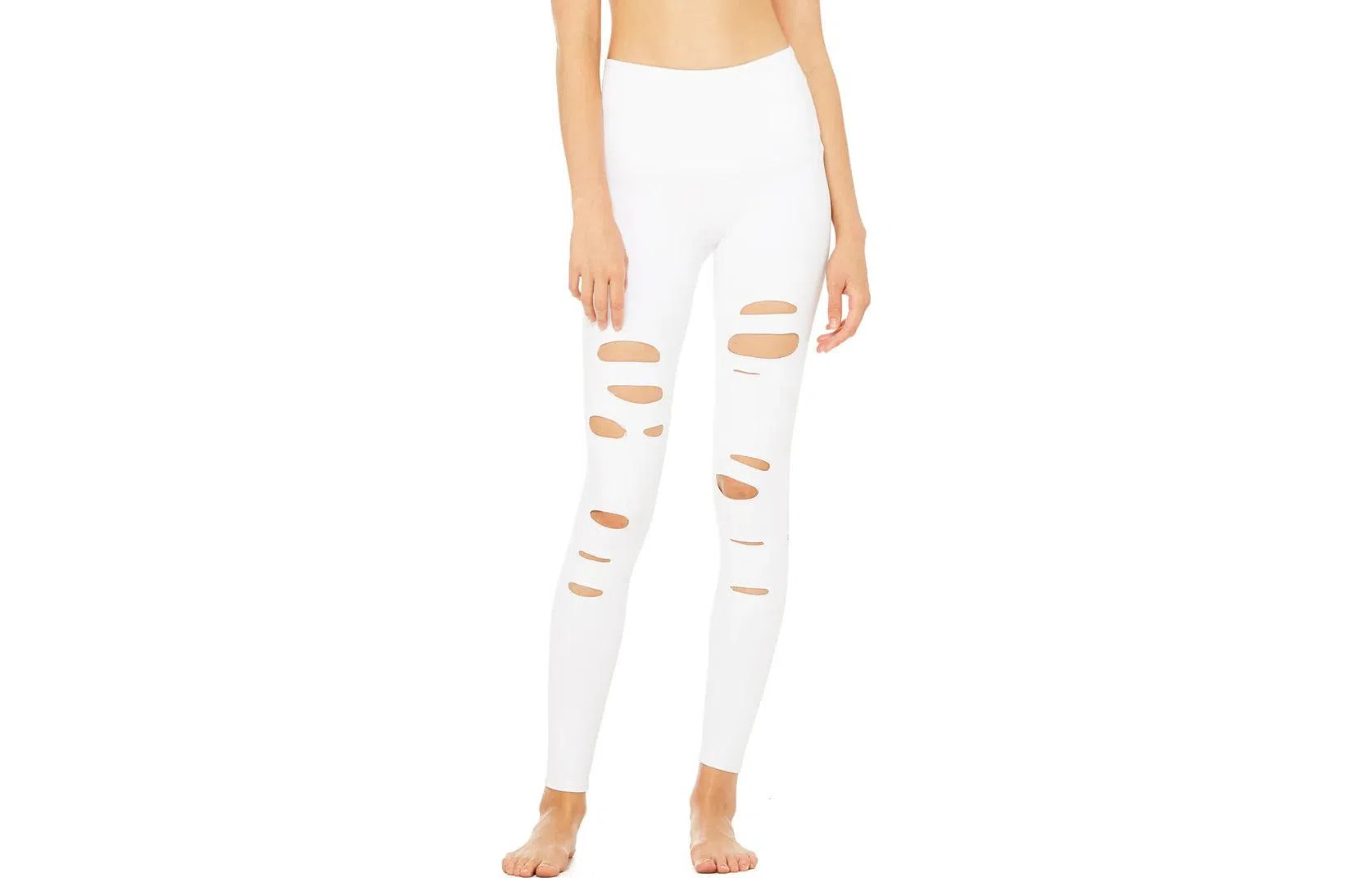 alo yoga HIGH-WAIST RIPPED WARRIOR LEGGING