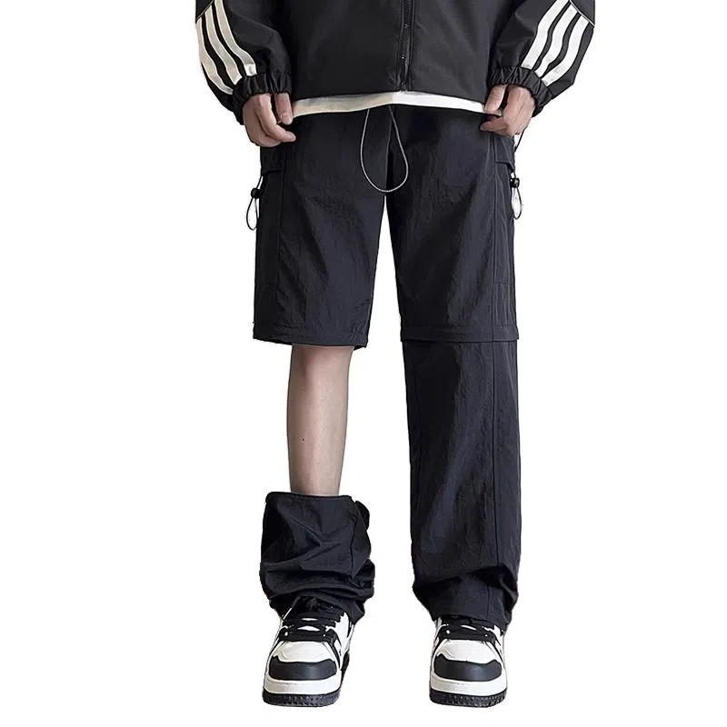 杜克恩 微弹纯色宽松工装裤 男款