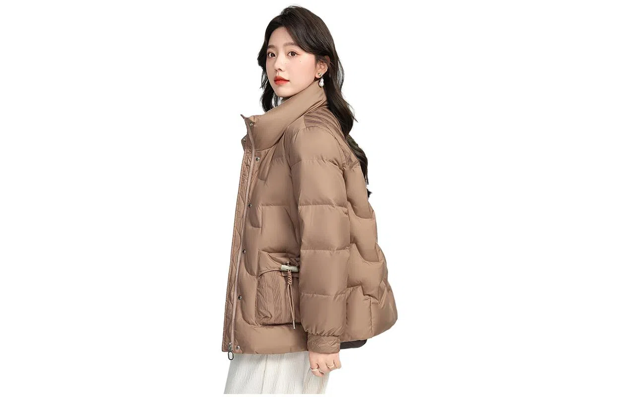 鸭鸭 新款短款立领时尚休闲保暖羽绒服 女款