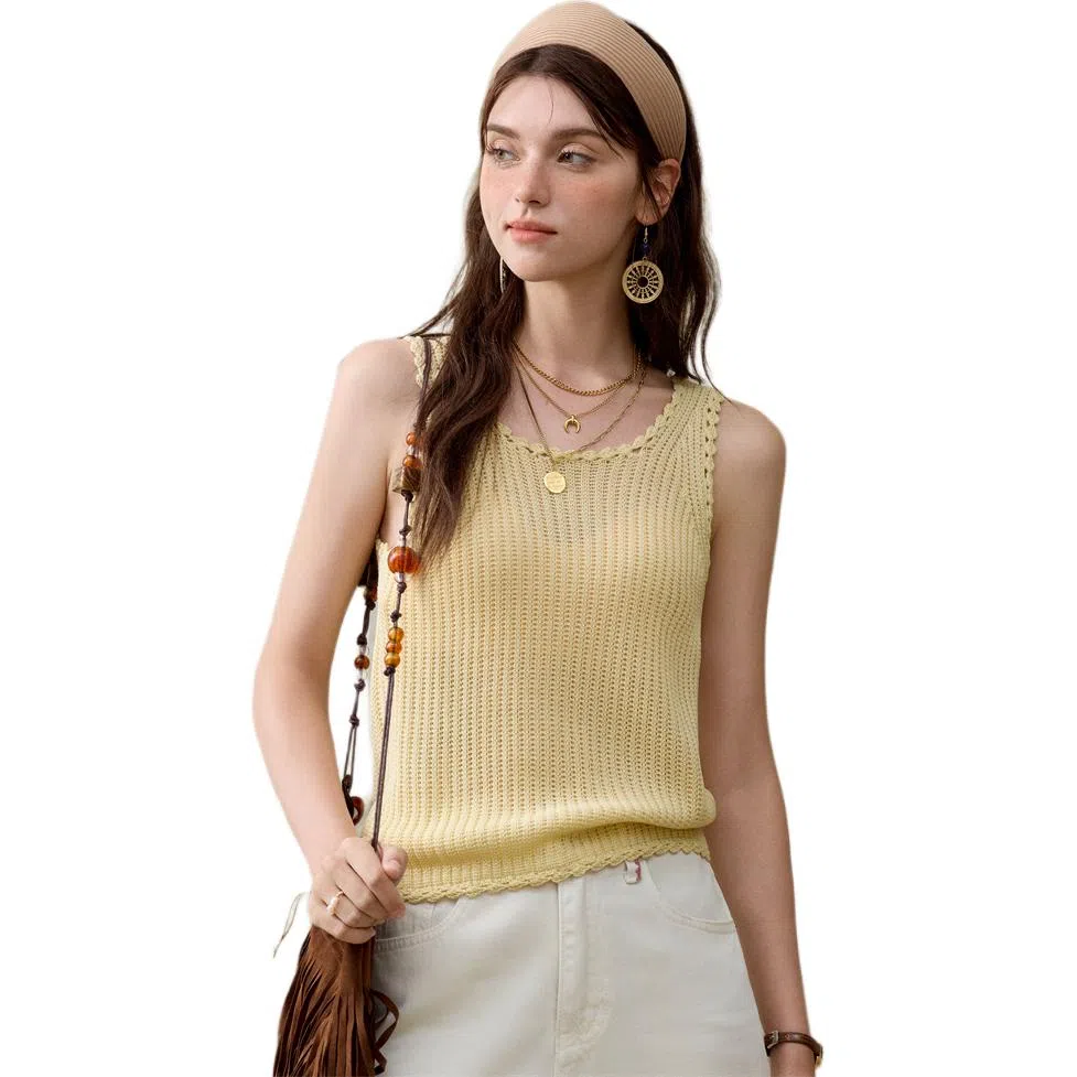 谜秀 针织纯色通勤背心 女款