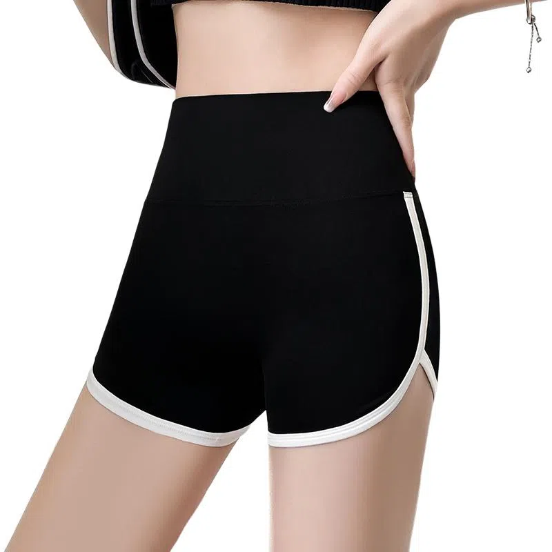 木清清 三分鲨鱼裤薄款收腹提臀防走光打底裤可外穿拼接瑜伽安全裤休闲短裤 女款