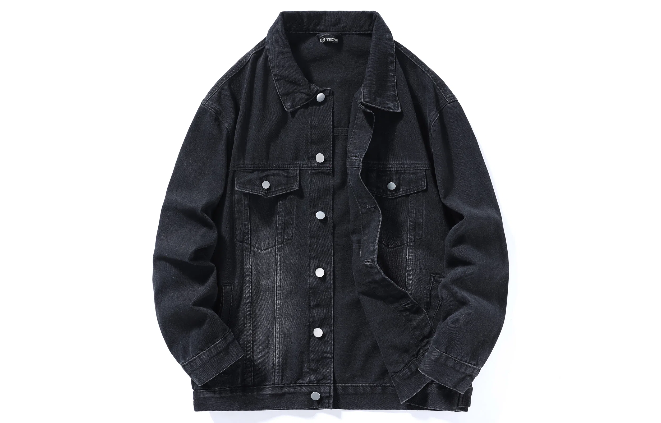 王者荣耀 美式复古水洗做旧翻领宽松舒适高街休闲百搭时尚牛仔外套 男女同款
