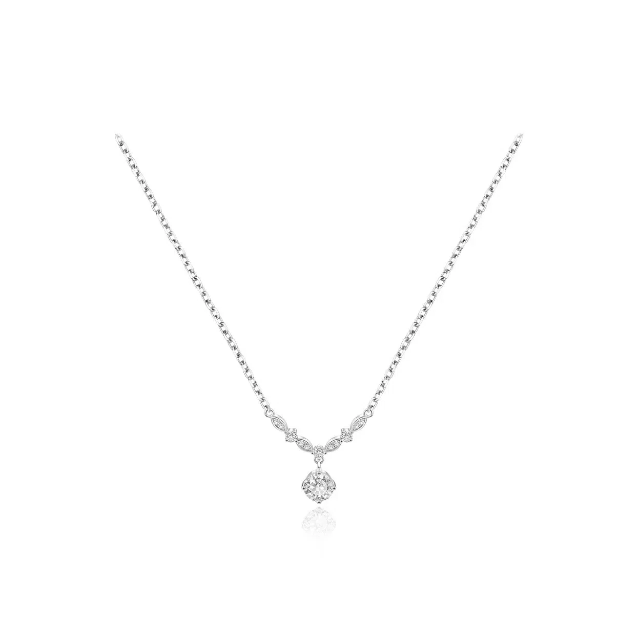 【纯银999|星月系列】 静范 星光闪闪 冷淡风简约小众设计法式轻奢复古高级感优雅气质温柔浪漫精致通勤约会百搭锁骨链 足银 项链 女款