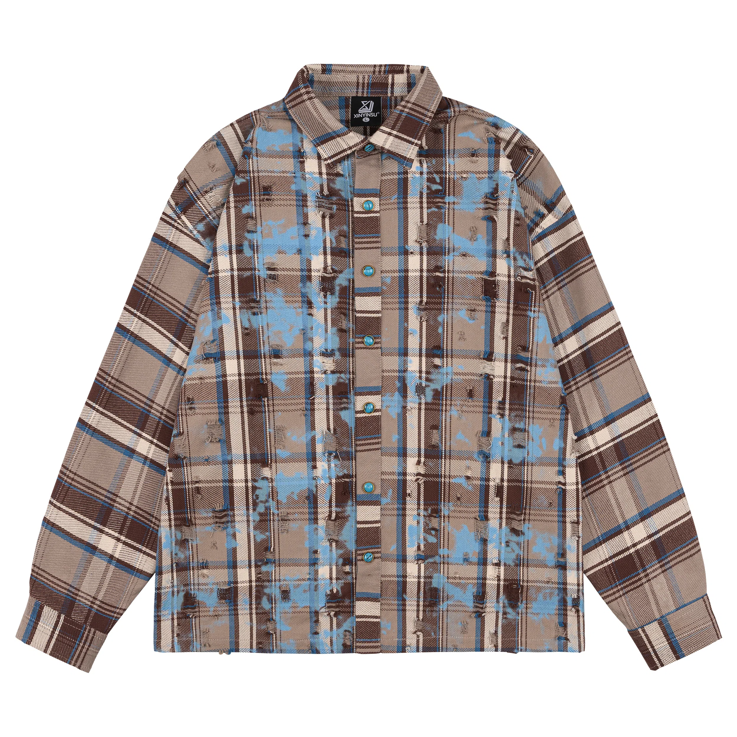 XINYINSU 25FW Plaid Shirt