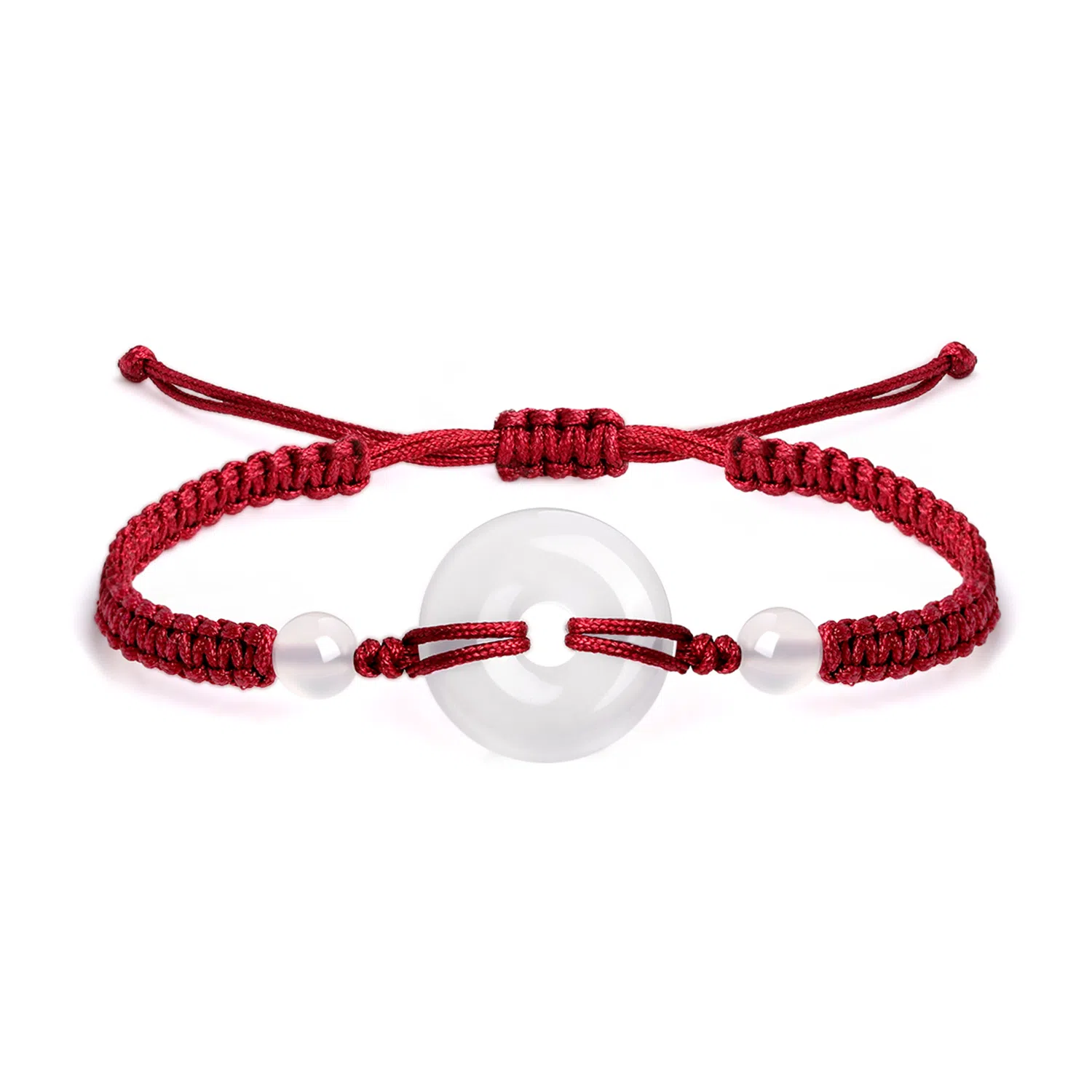 【福运双至】 老凤祥 平安扣转运珠 缠丝纹转运珠 新中式极细编织 简约高级感 吉祥轻奢小众 #好运 玉髓 手绳 男女同款情侣款