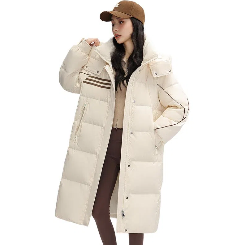 鸭鸭 纯色气质时尚高级感保暖简约羽绒服 女款