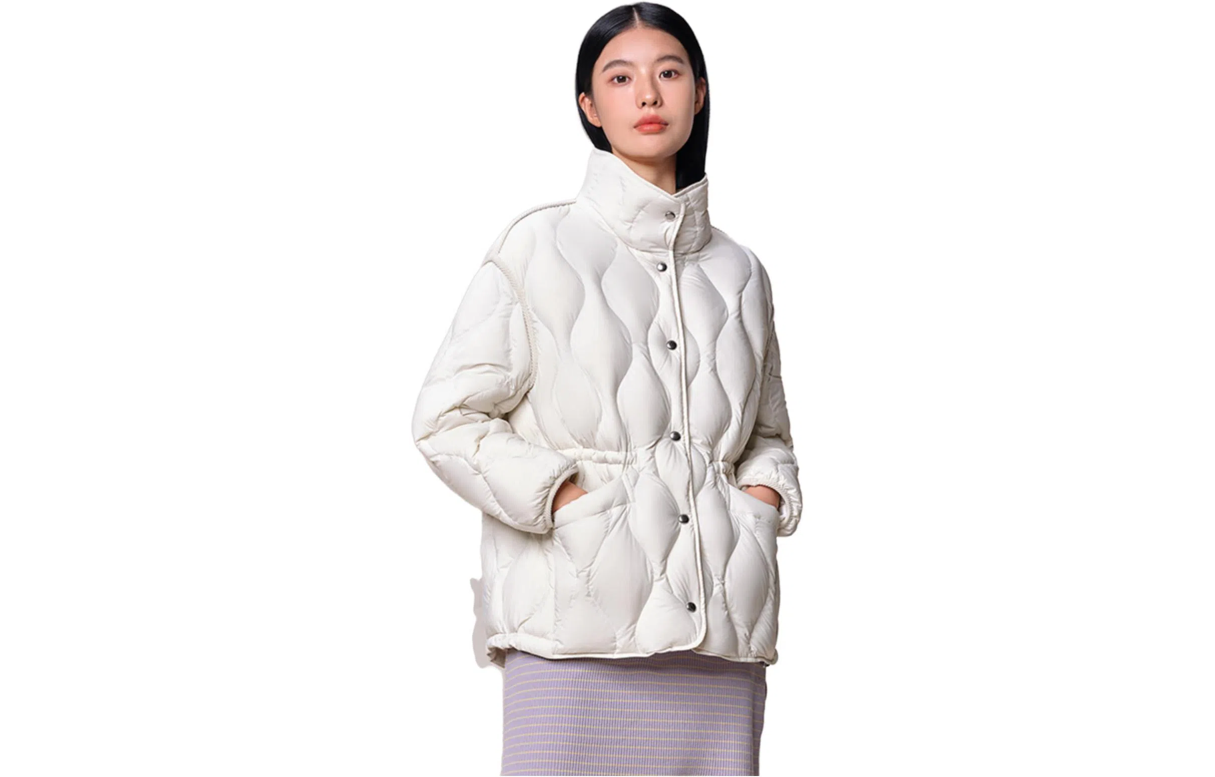 坦博尔 纯色立领羽绒服 女款