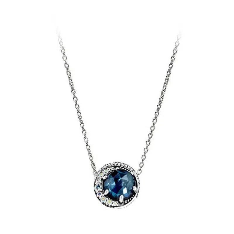 Pandora Moon and Night Sky Necklace Set Silver