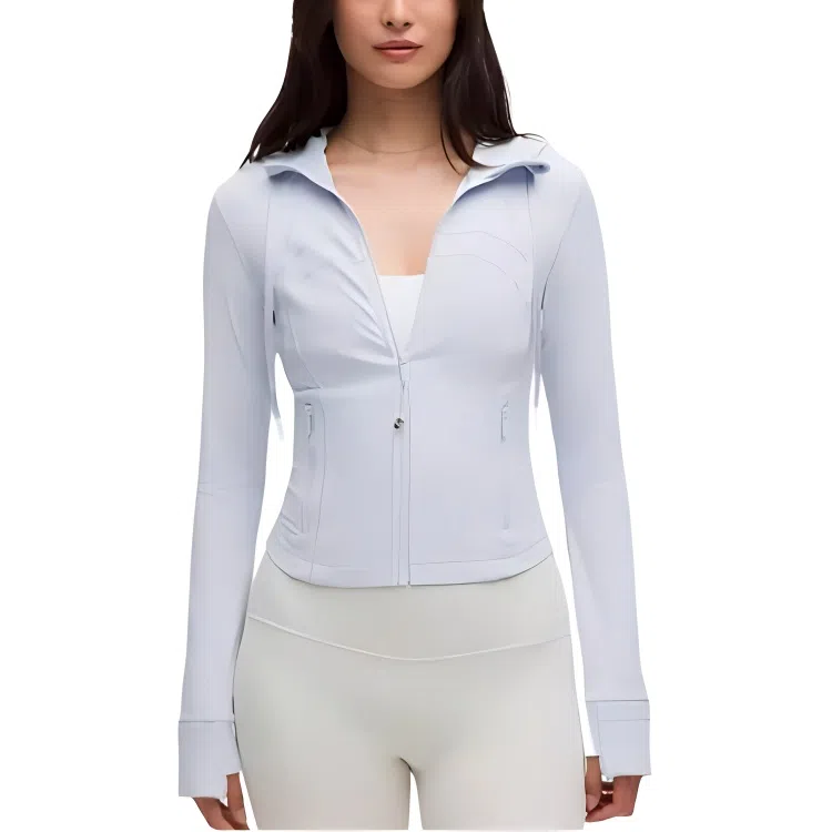 lululemon Hooded Zip Jacket Khaki