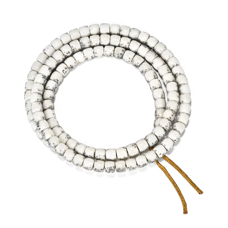 钰澜文玩 骨瓷白半壁大留白 星月菩提 项链 男女同款情侣款