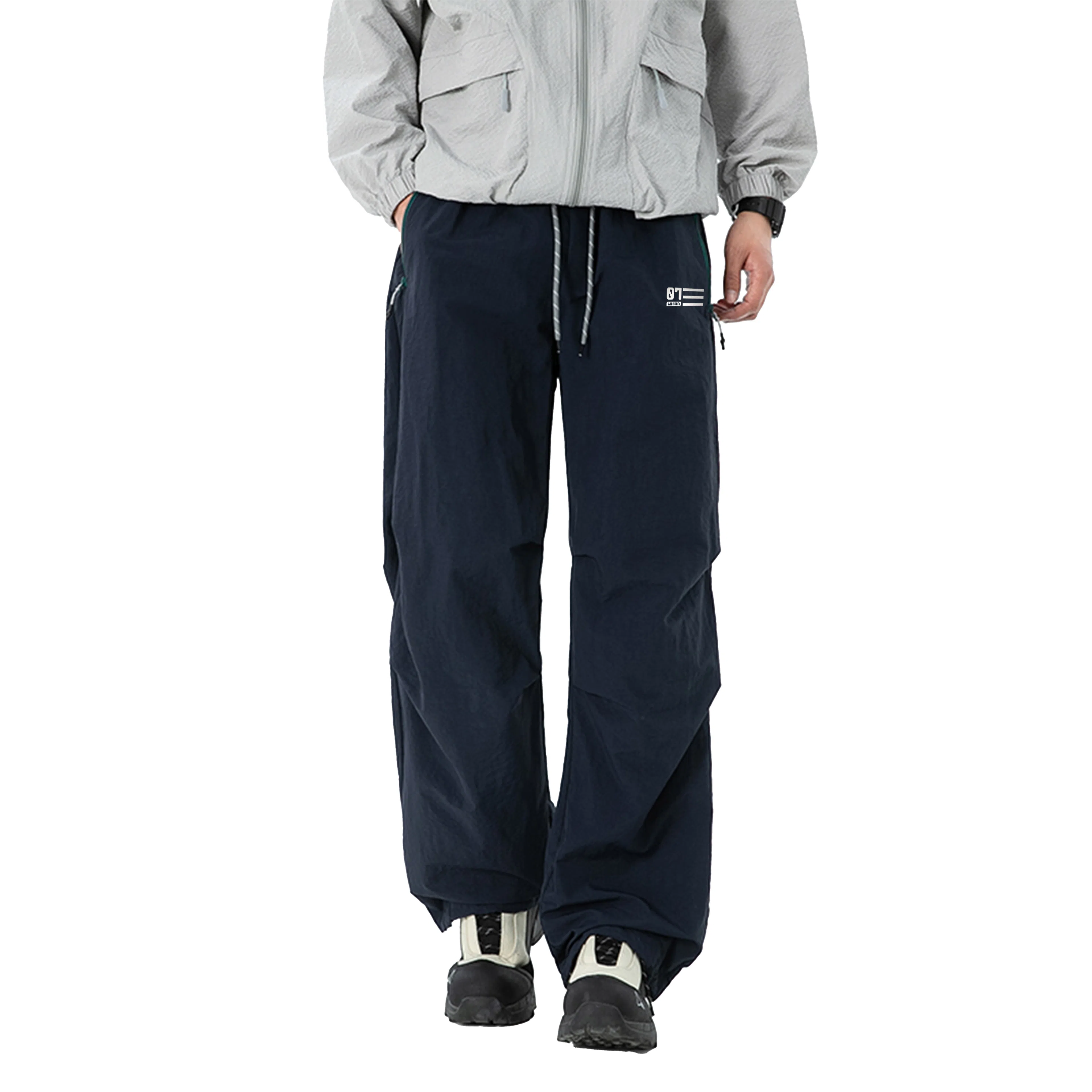 王者荣耀 美式高街反光机能伞兵户外登山通勤防水透气宽松百搭潮流时尚休闲裤 男女同款