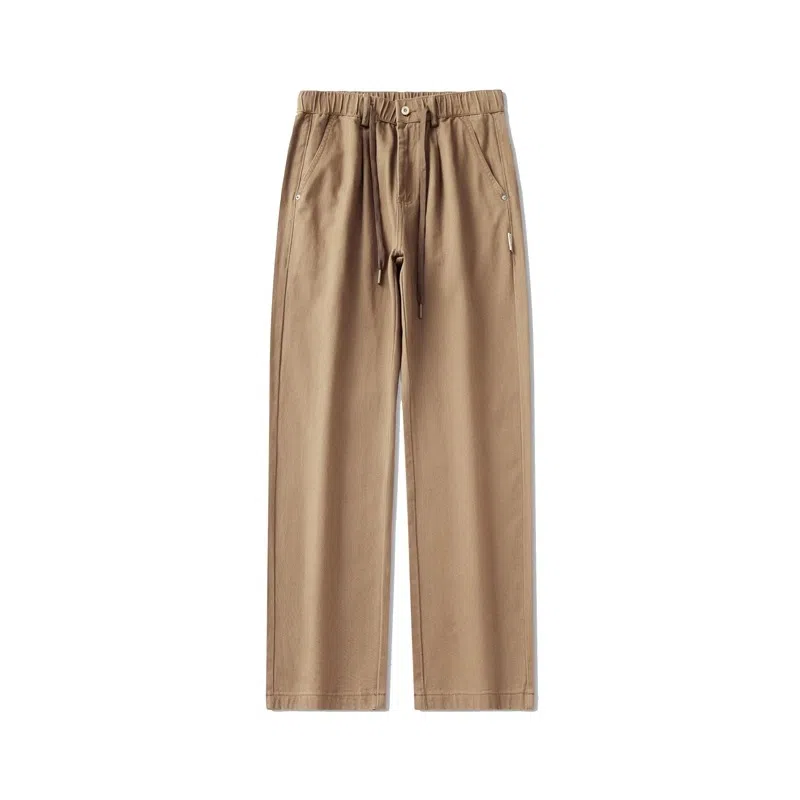 尘映 美式复古纯棉直筒男士春季潮牌痞帅工装宽松垂感运动休闲裤 男款