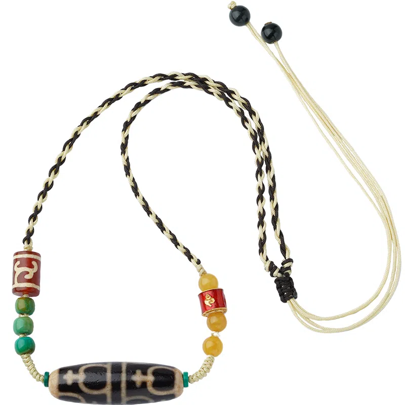 布达拉宫 宝瓶天珠藏式六字真言#好运 玛瑙 项链 男女同款情侣款