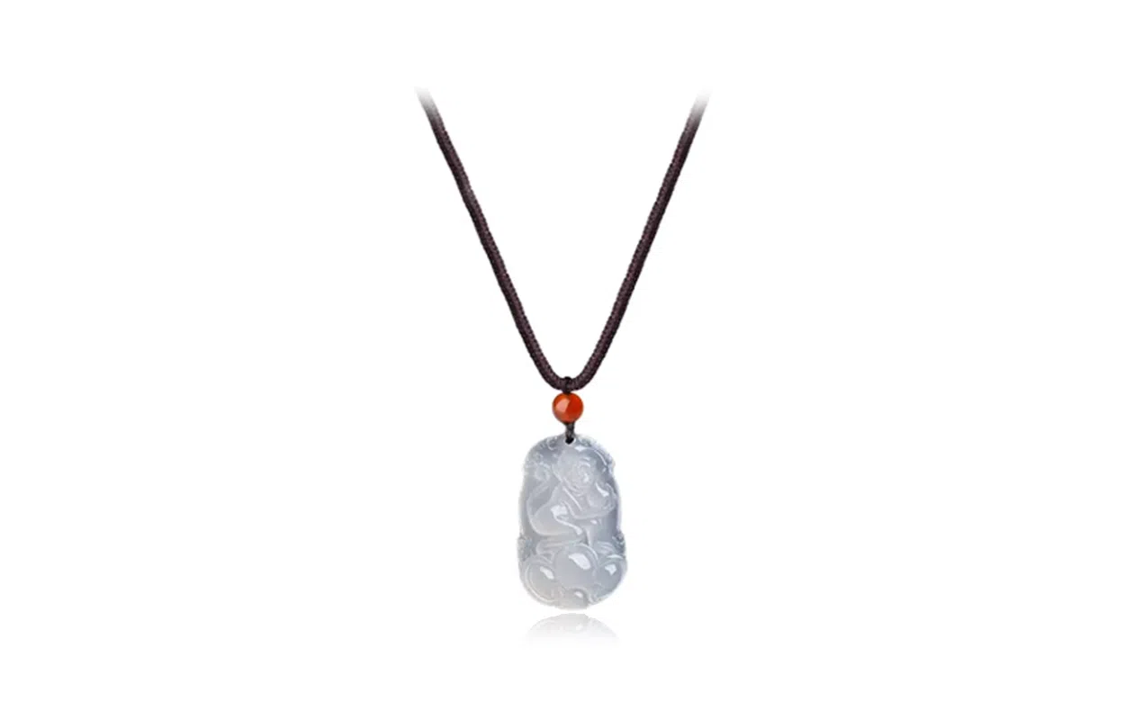 百利金 十二生肖 创意设计轻奢时尚国潮新中式民族风本命年掉吊坠锁骨链 玉髓 玉石项链 男女同款情侣款