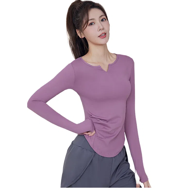 玉儿恋 吸湿排汗修身长袖健身衣 女款