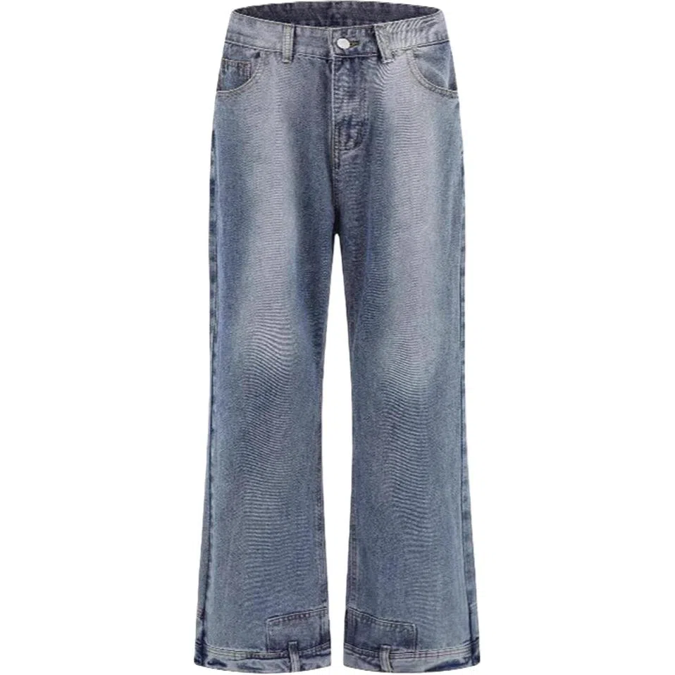 花蔓色 合身适中中腰微辣牛仔裤 女款