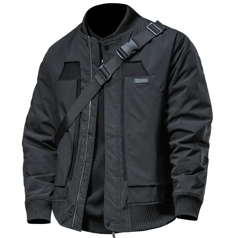 季言 宽松工装短款棉服 男款