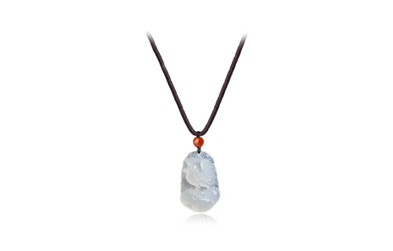 百利金 十二生肖 创意设计轻奢时尚国潮新中式民族风本命年掉吊坠锁骨链 玉髓 玉石项链 男女同款情侣款