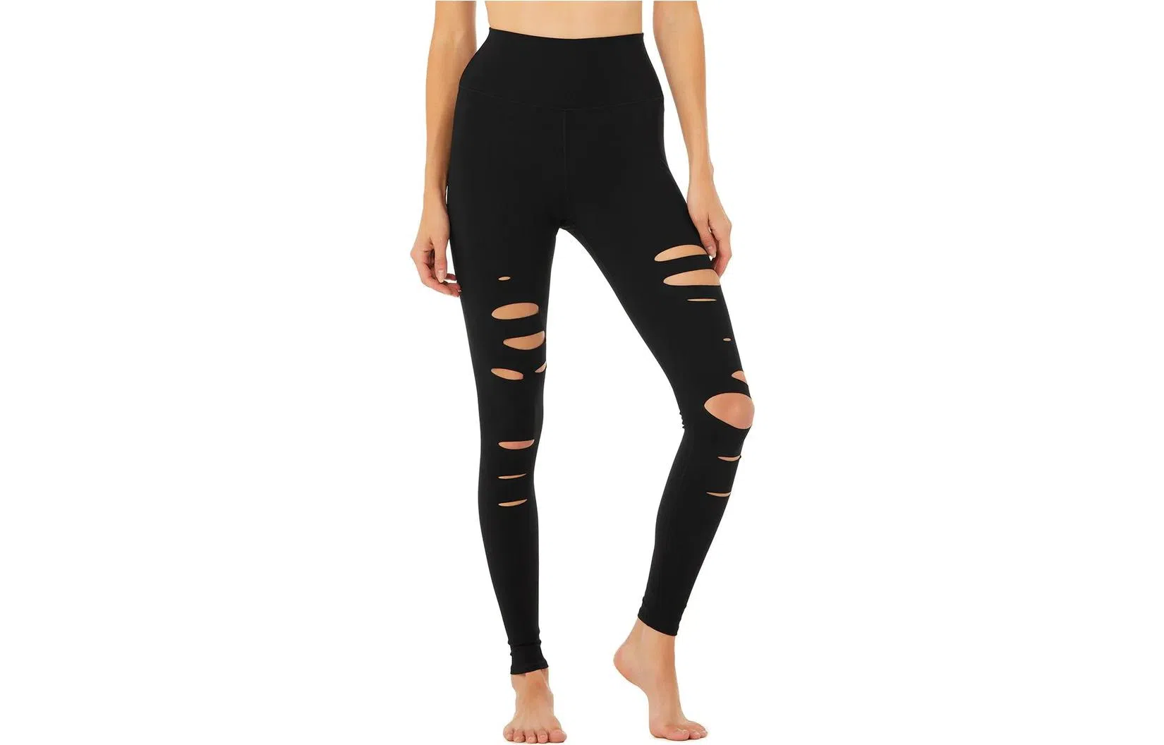 alo yoga HIGH-WAIST RIPPED WARRIOR LEGGING