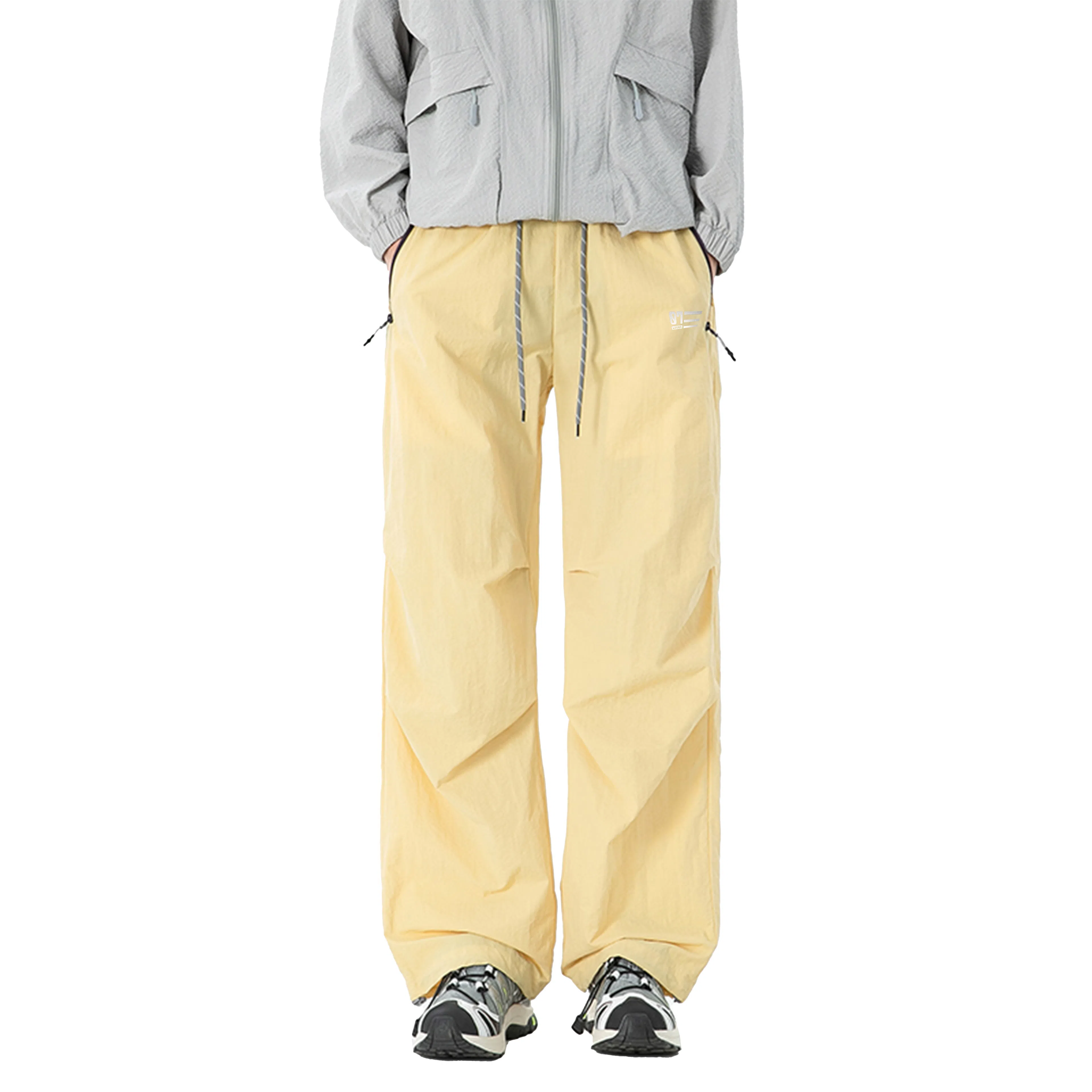 王者荣耀 美式高街反光机能伞兵户外登山通勤防水透气宽松百搭潮流时尚休闲裤 男女同款