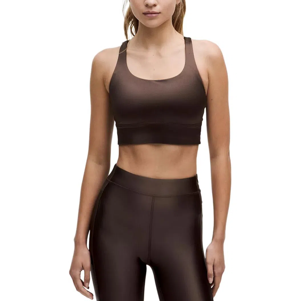 lululemon Energy Longline Bra Cups Satin Shine