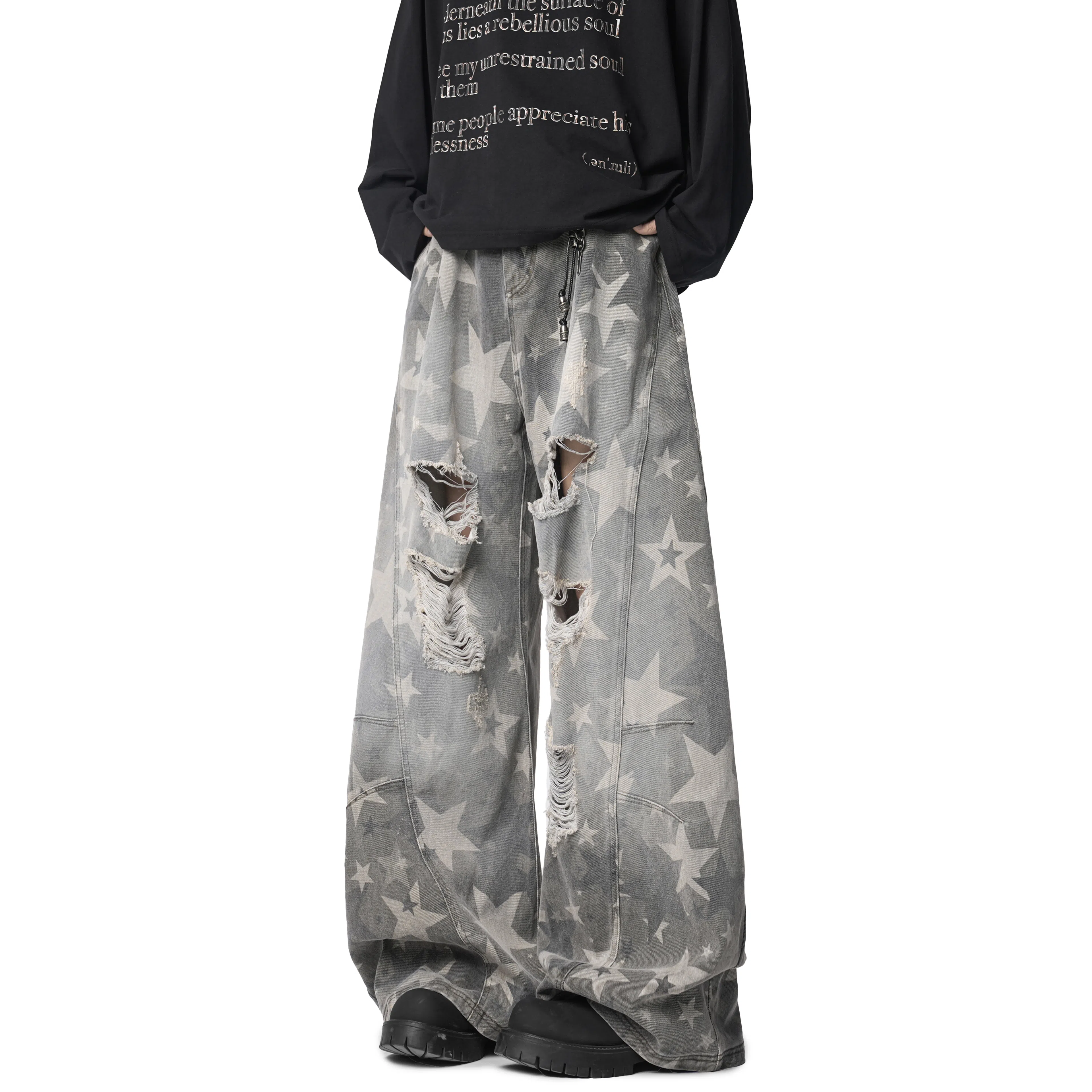 CHARLIE GOLF Wide Leg Jeans