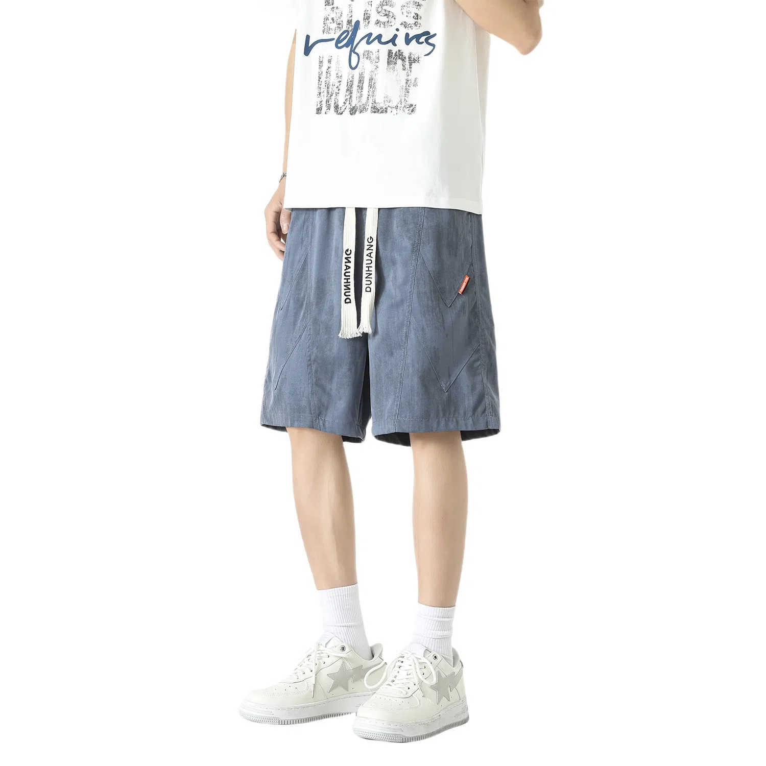 Dunhuang Vintage Tie-Dye Shorts