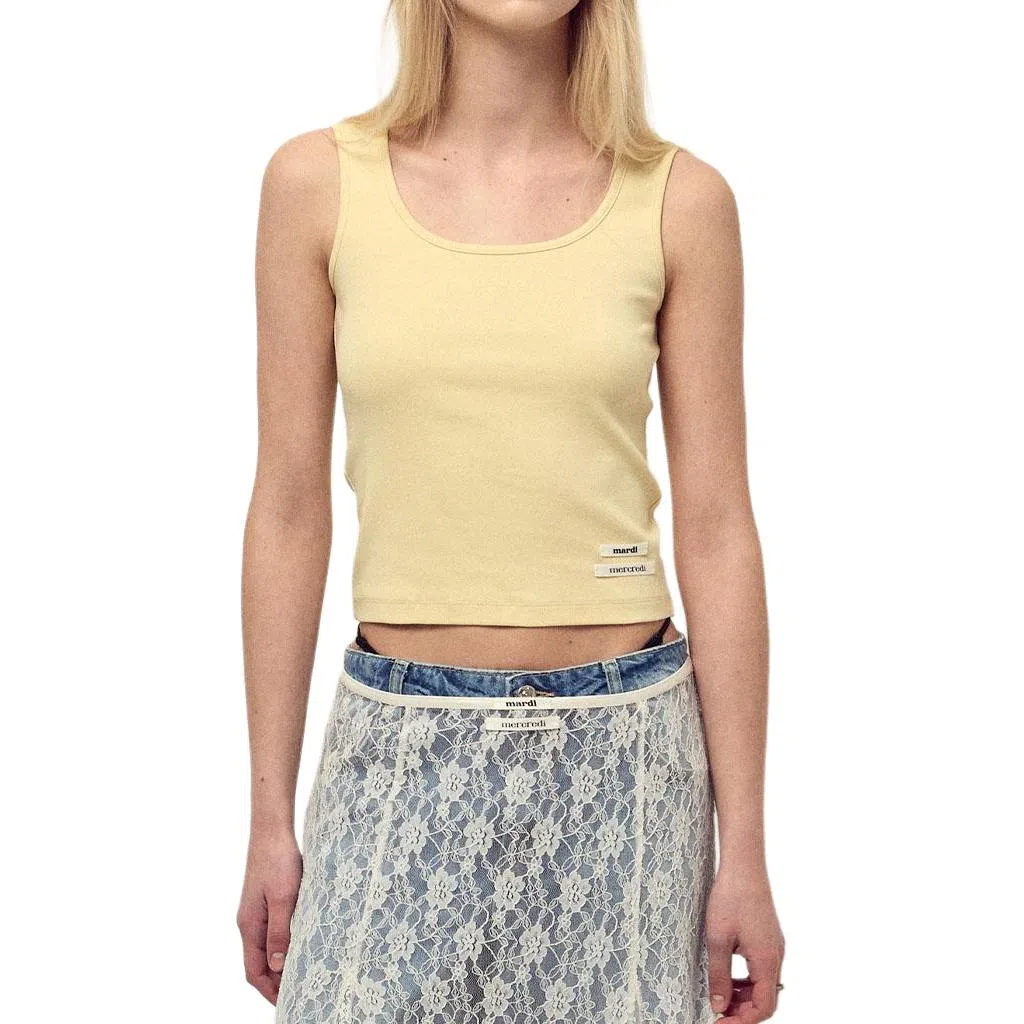 MARDI MERCREDI SS25 TANK SCOOP NECK DOUBLE