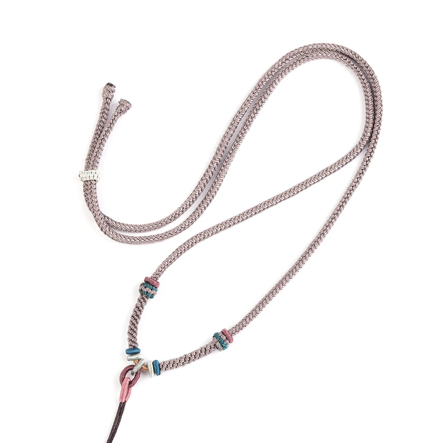 谧月珠宝 平安纳福 国潮风轻奢精致大气简约创意设计高级感手工八股编织绳幸福美满百搭必备饰品 编绳 项链 男女同款情侣款