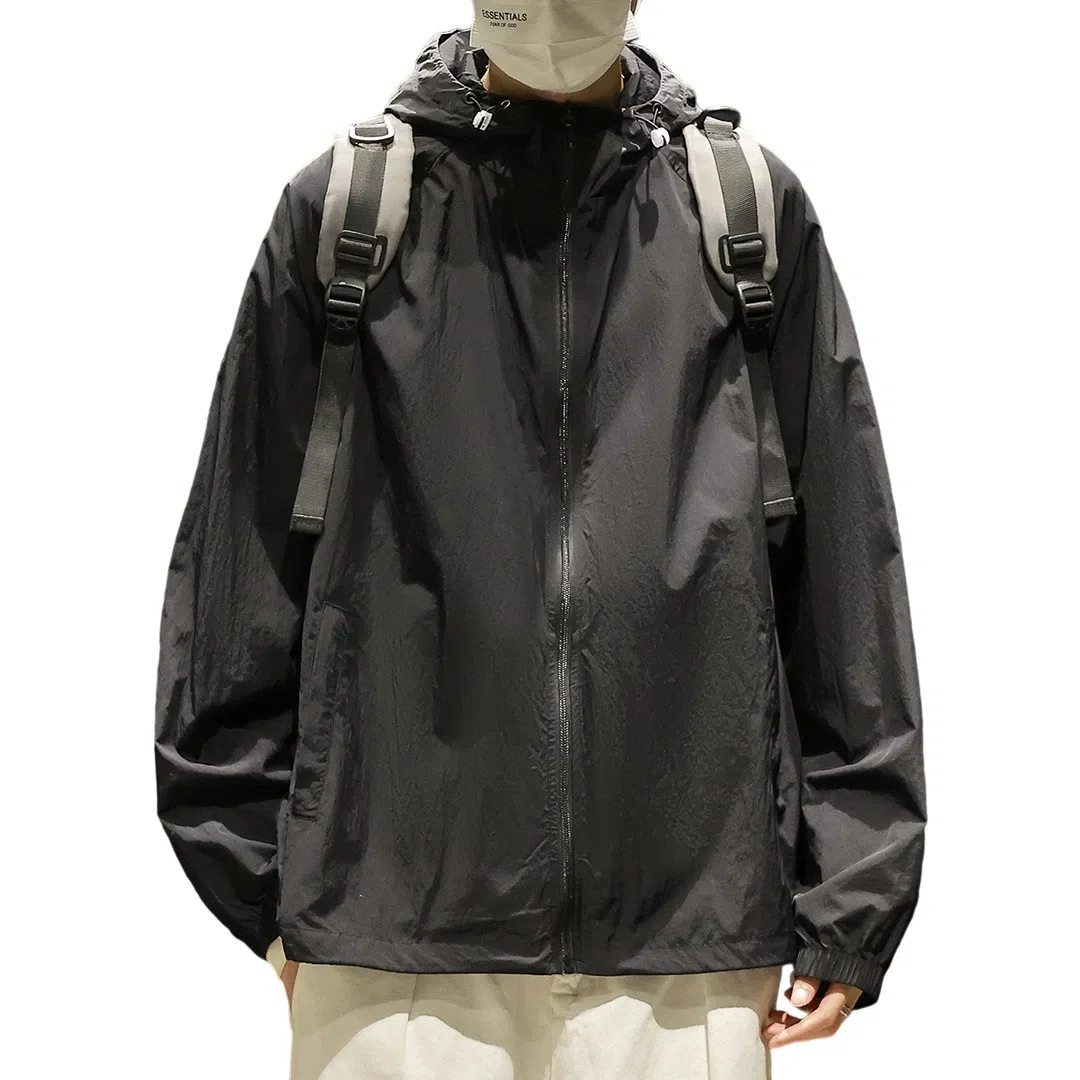 顶峰保罗 无性别主义冰丝防紫外线连帽夹克外套轻薄透气皮肤衣户外运动登山钓鱼防晒服 男女同款