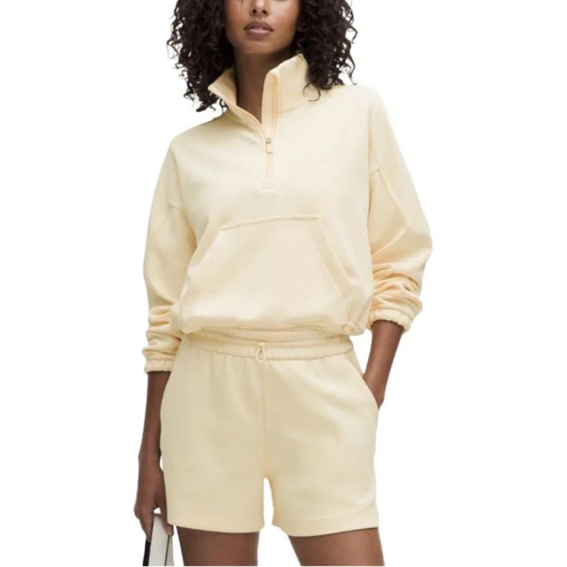 lululemon Brushed Softstreme Half Zip Mohave Brown