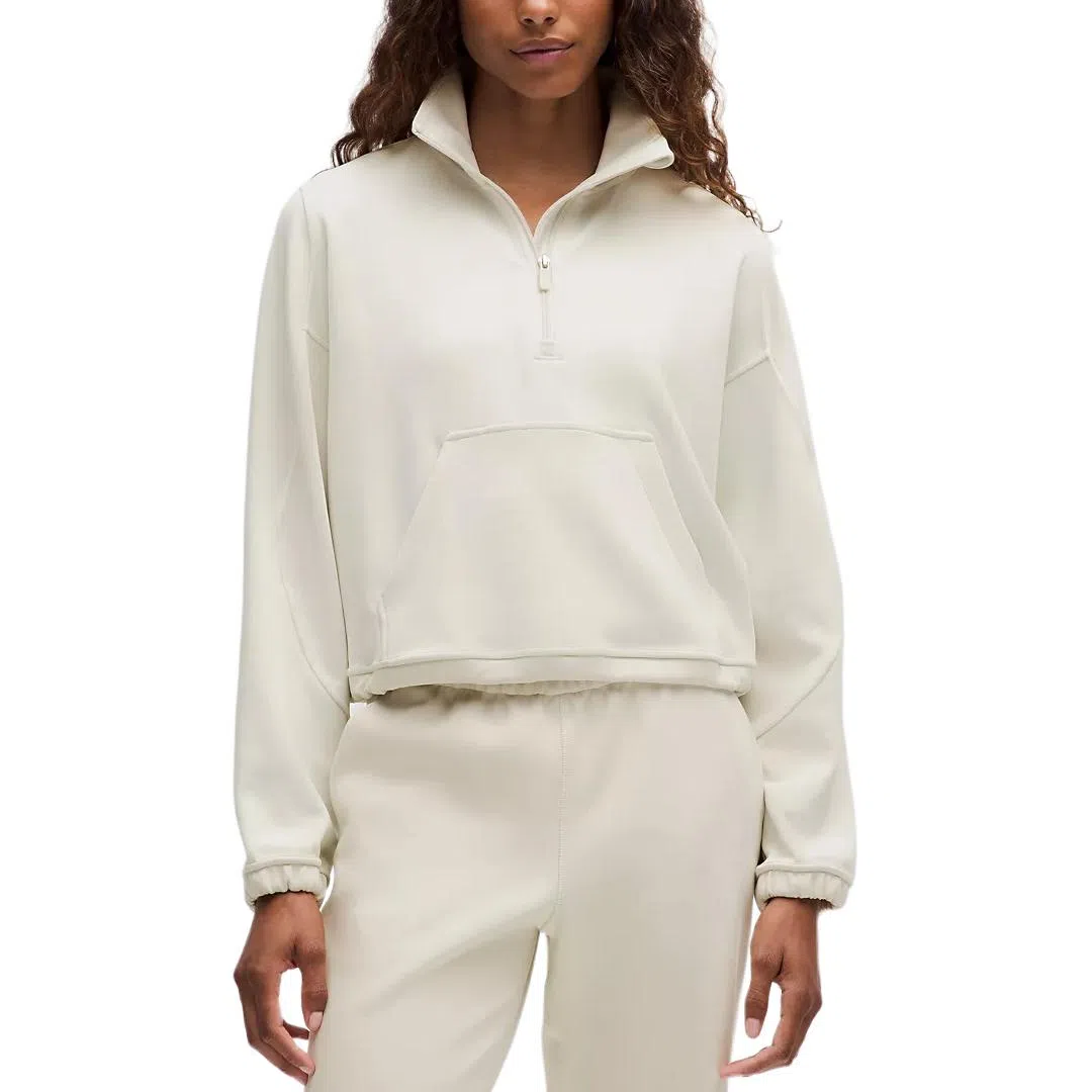 lululemon Brushed Softstreme Half Zip Mohave Brown