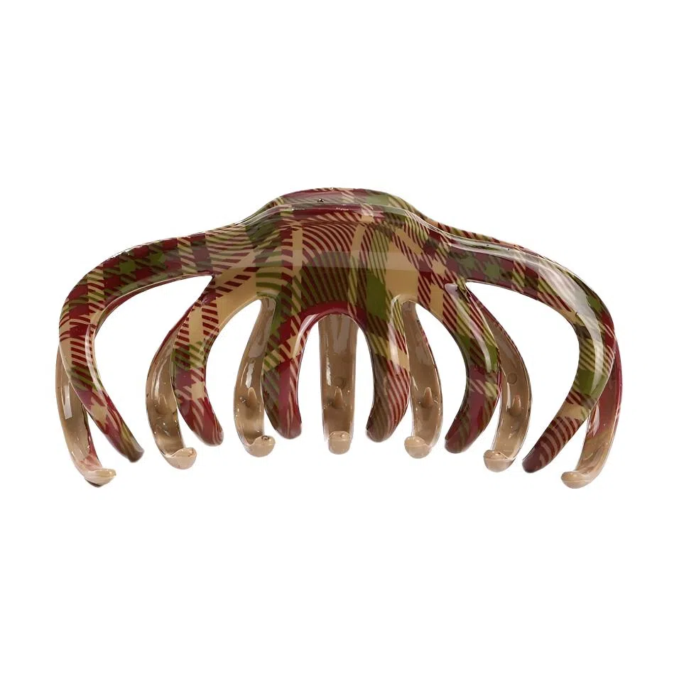 希铃 迷彩格纹氛围感大气 亚克力 发夹 女款