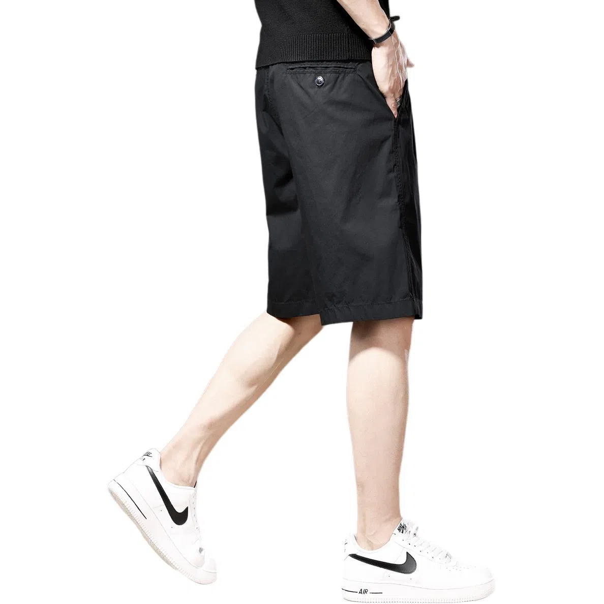 贵色 跑步通勤创意设计工装短裤 男女同款