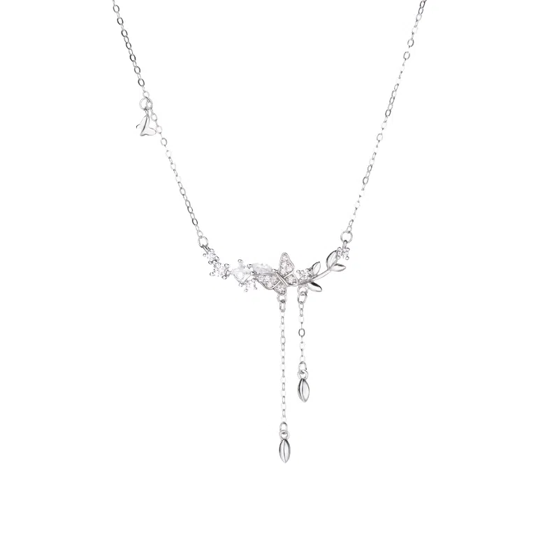 韵系 花间幸运轻奢高级感小众 锆石 项链 女款