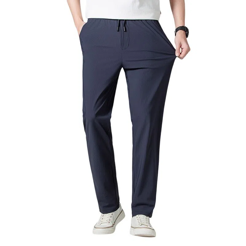 老爷车 纯色高弹直筒宽松休闲裤 男款