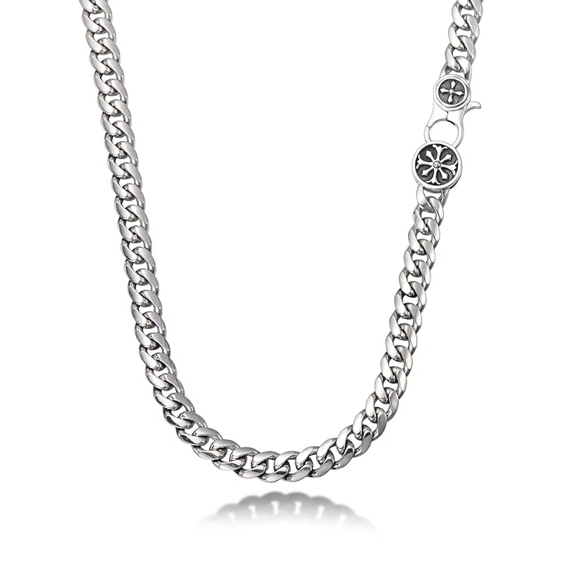 IDEAGEMER Silver Necklace