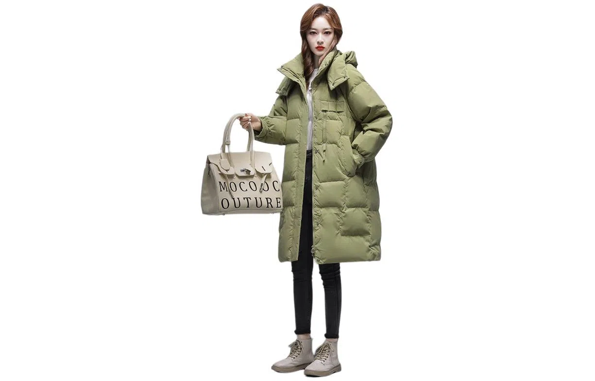 鸭鸭 时尚过膝保暖羽绒服 女款