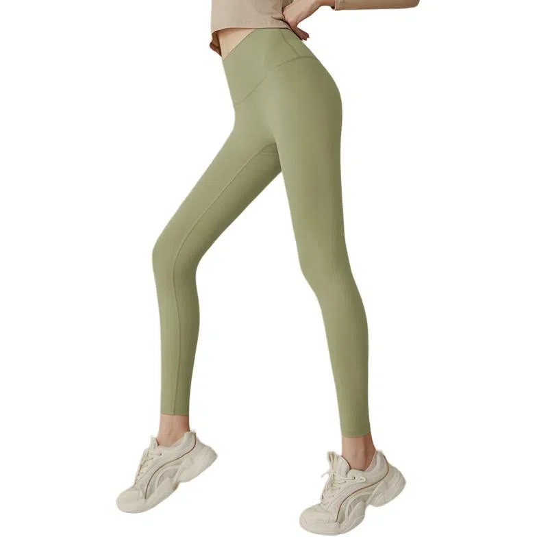 达兹 提臀高腰纯色修身运动长裤 女款