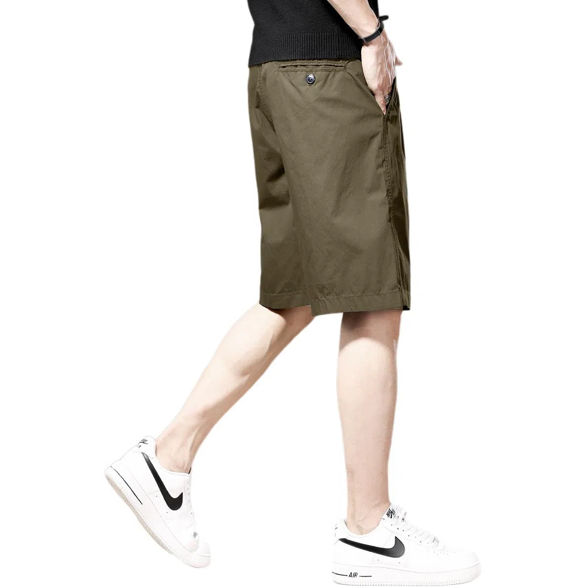 贵色 跑步通勤创意设计工装短裤 男女同款