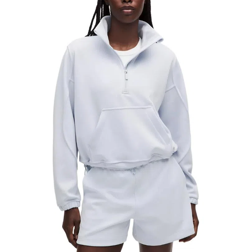 lululemon Brushed Softstreme Half Zip Mohave Brown