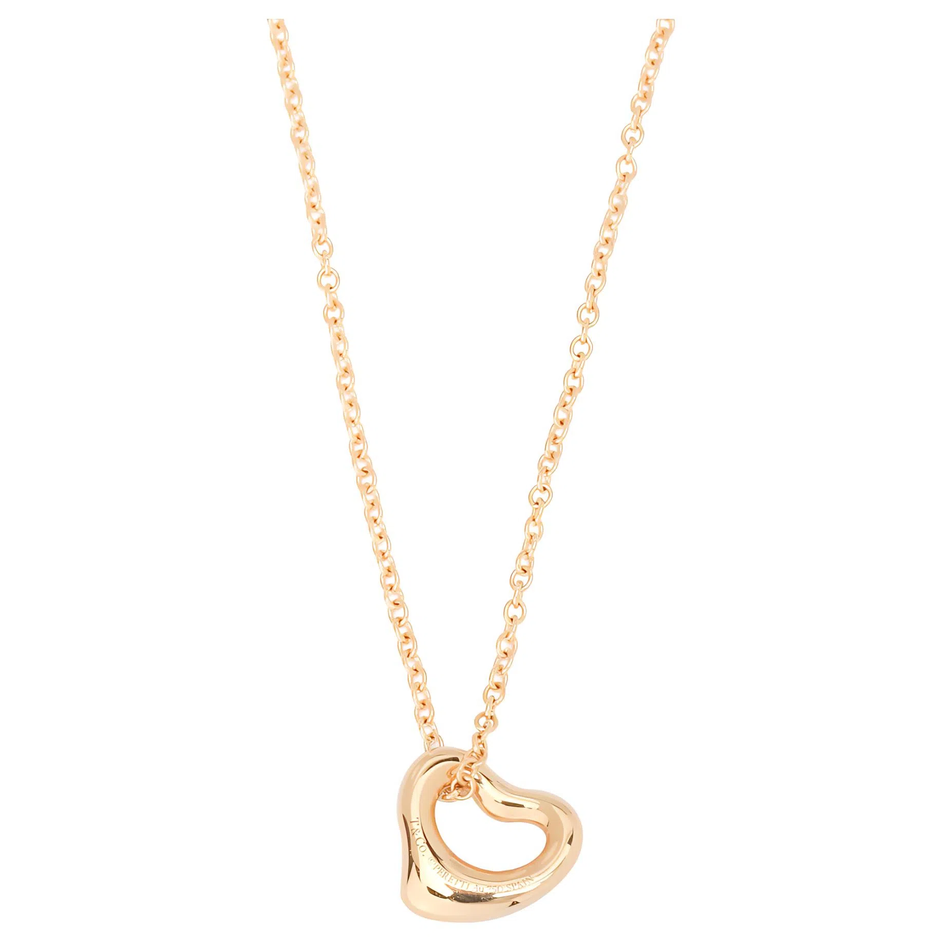 Tiffany & Co. Elsa Peretti Open Heart Necklace