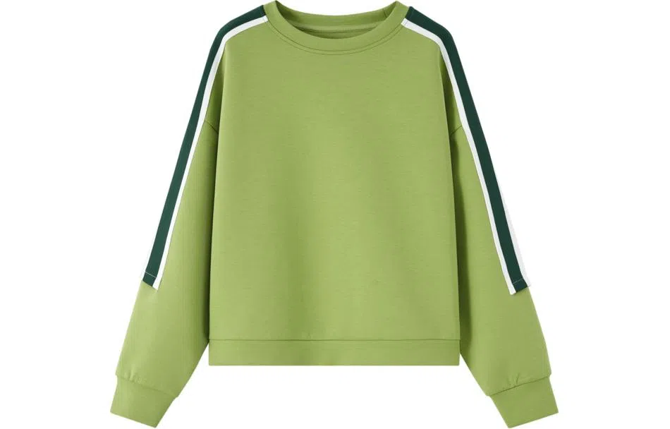 【dme】 套头圆领撞色宽松长袖卫衣 女款