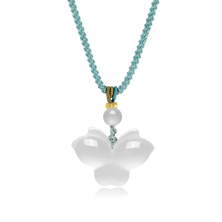 佐卡伊 如意小蝴蝶 高级小众编织新中式平安闺蜜 玛瑙 项链 女款