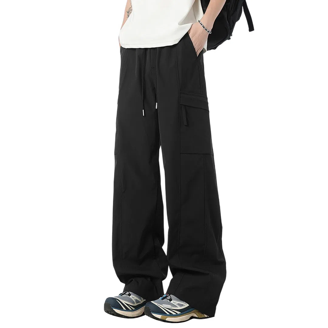 顶峰保罗 美式工装裤直筒阔腿裤多口袋机能速干凉感亲肤透气休闲裤 男女同款