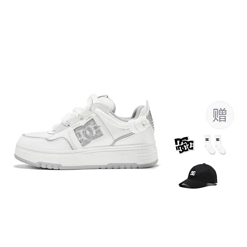 DC Shoes LNLAY CAS White Black