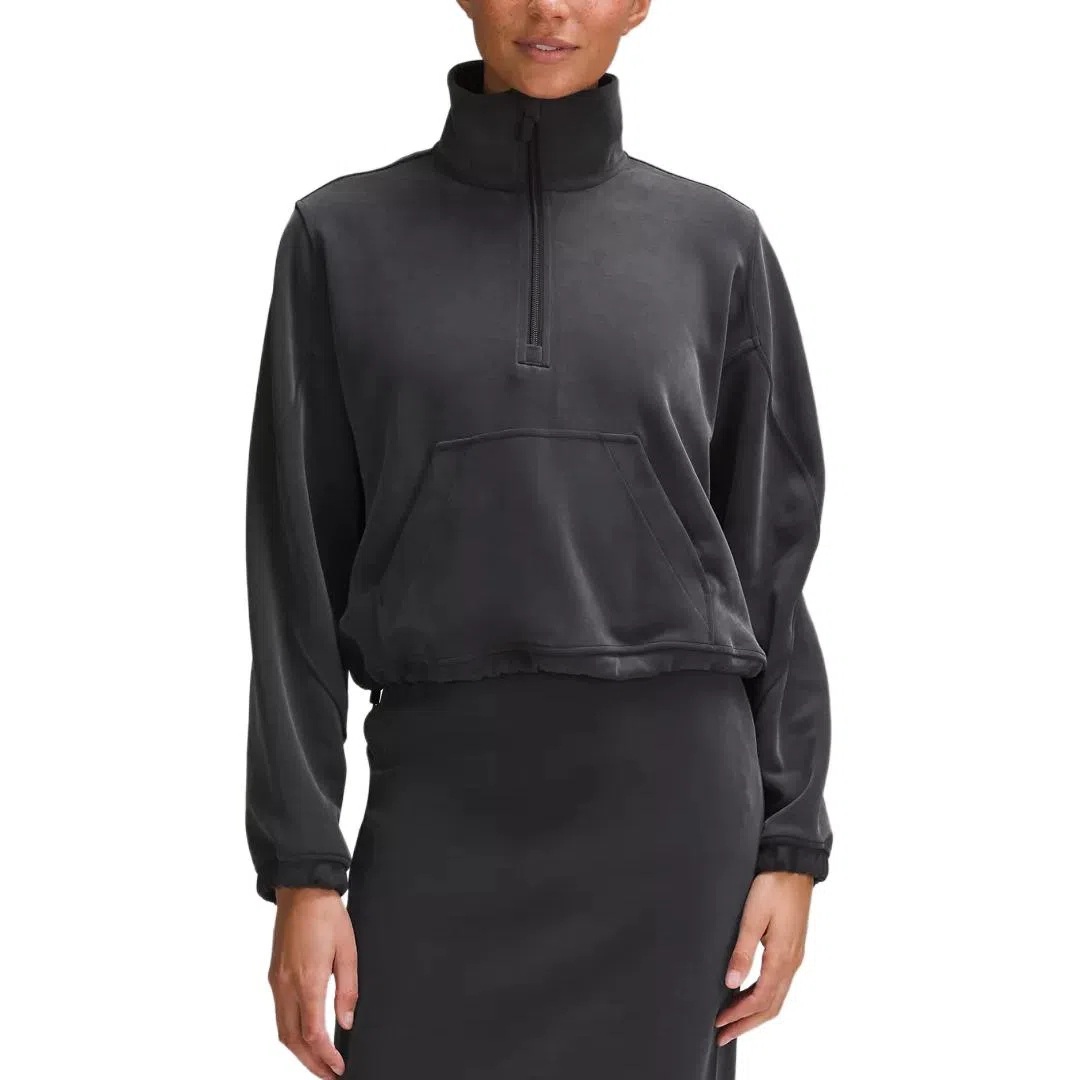 lululemon Brushed Softstreme Half Zip Mohave Brown