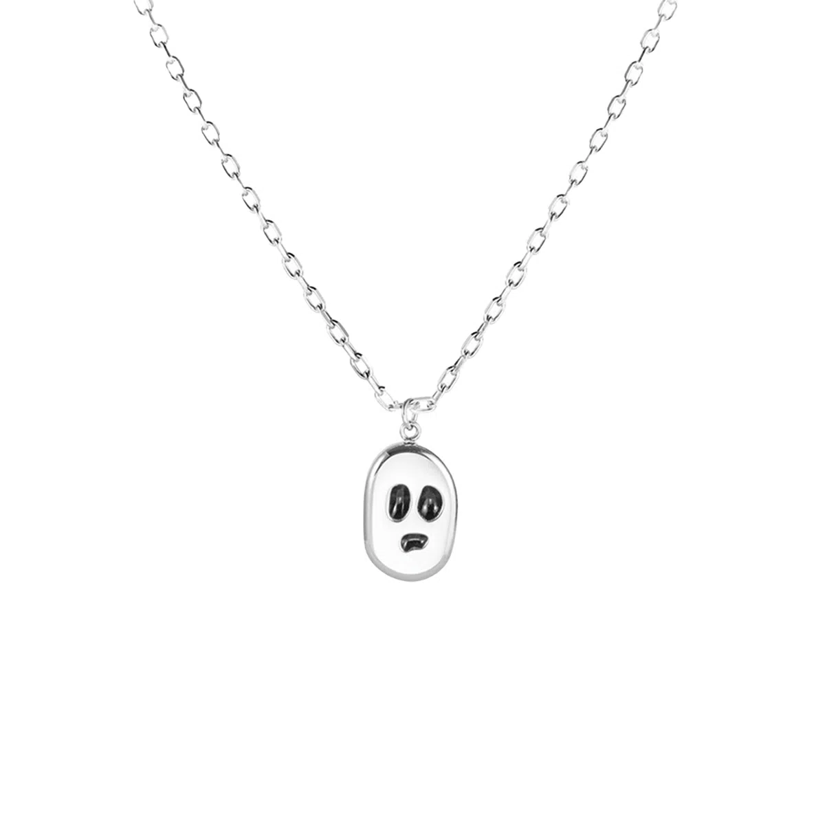 小众幽灵锁骨链 搞怪造型 潮流百搭 不掉色 设计感十足 个性复古 欧美风 嘻哈风 氛围感满满 合金 项链 男女同款情侣款