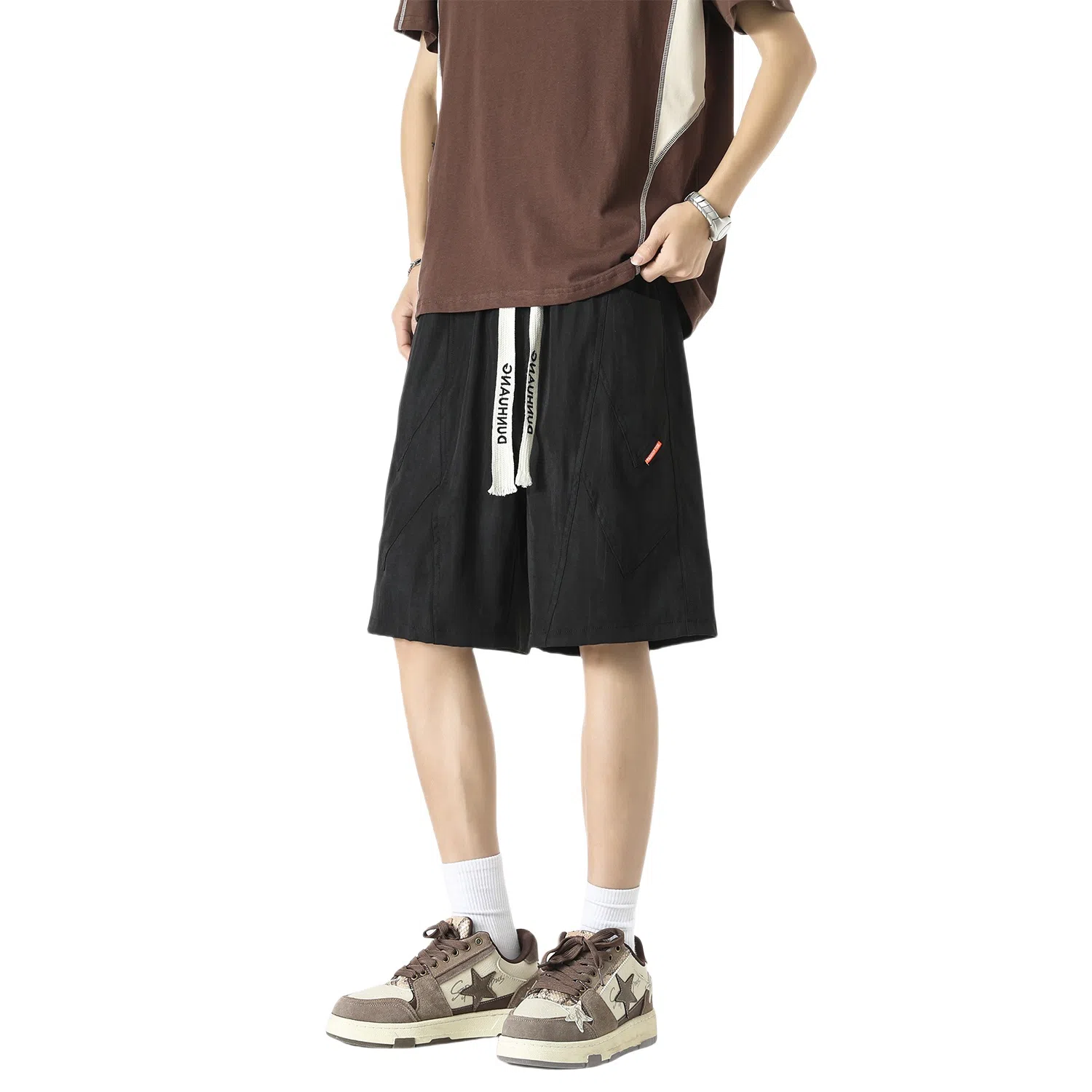 Dunhuang Vintage Tie-Dye Shorts