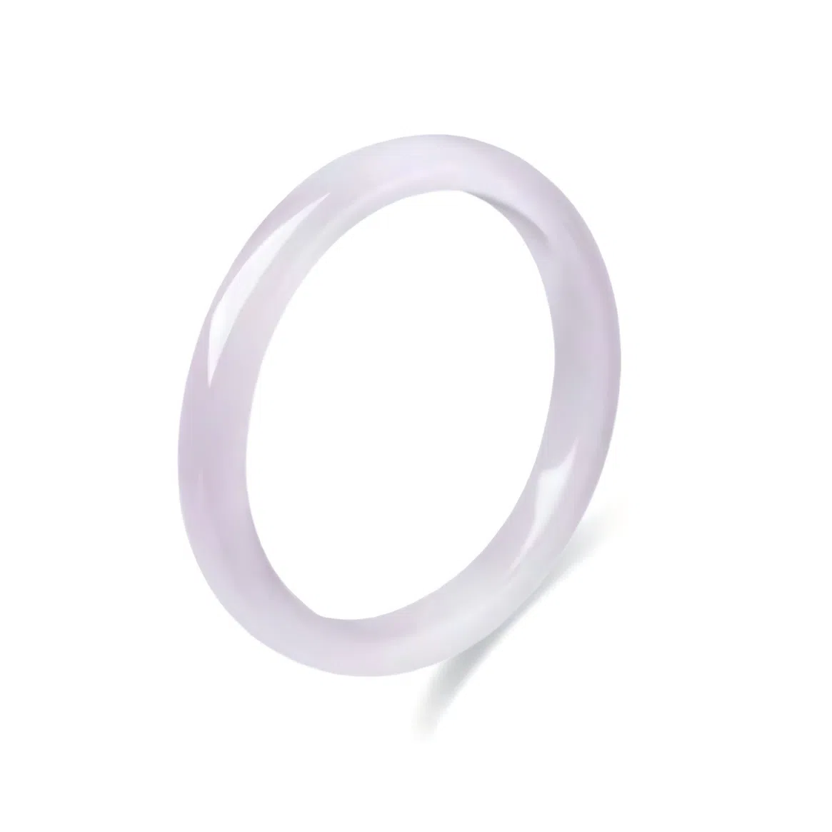 匠锁心玉 白月光猫眼镯子清透新中式精致古风清冷感温润气质显白优雅小众叠戴镯子百搭素圈女友甜蜜浪漫告白好运 琉璃 手镯 男女同款情侣款